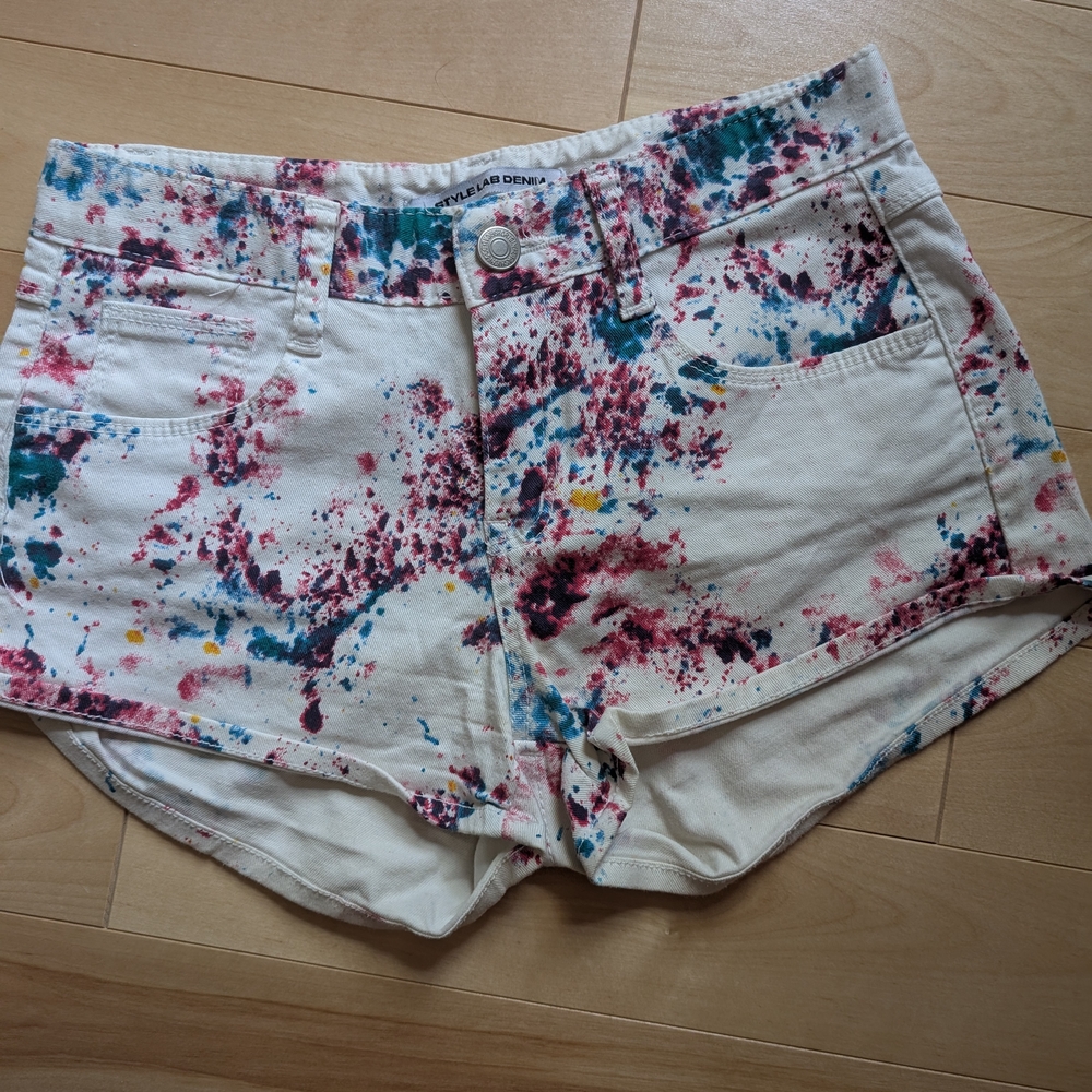 Splatter Print Women's Shorts